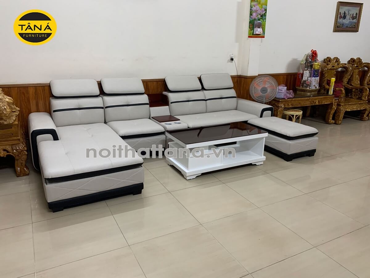 Sofa da phòng khách N11 đẹp