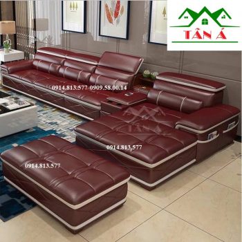 Q21 Nau sofa da phong khach cao cao gia re tan a