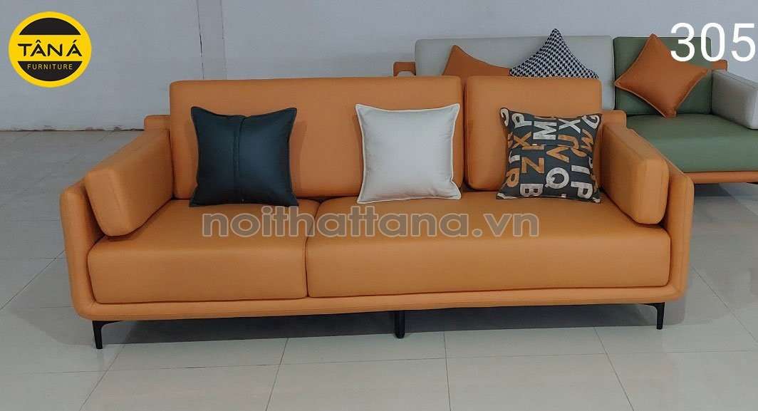 sofa vải giả da mini