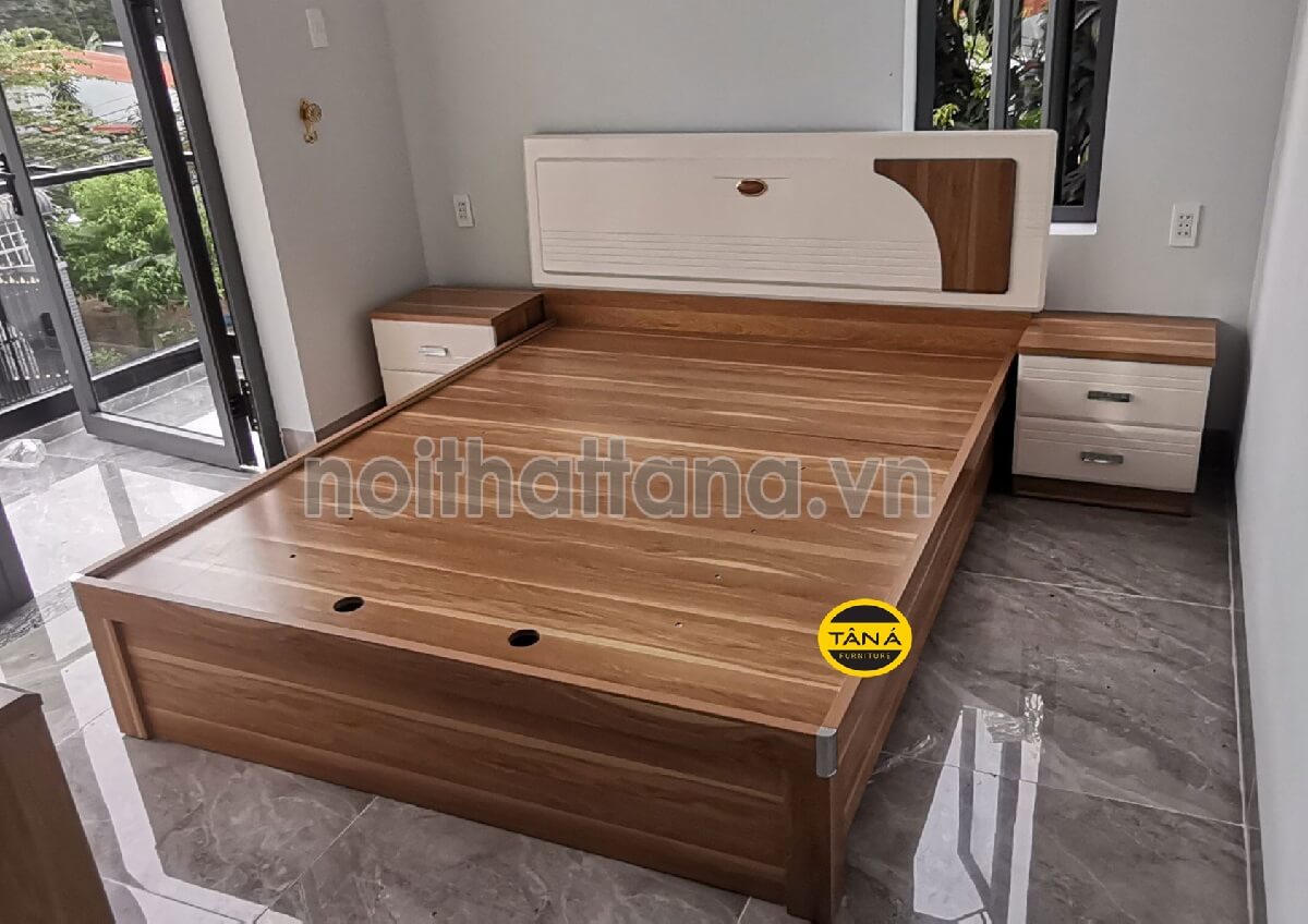 Bộ giường tủ gỗ mdf TA-1816 đẹp