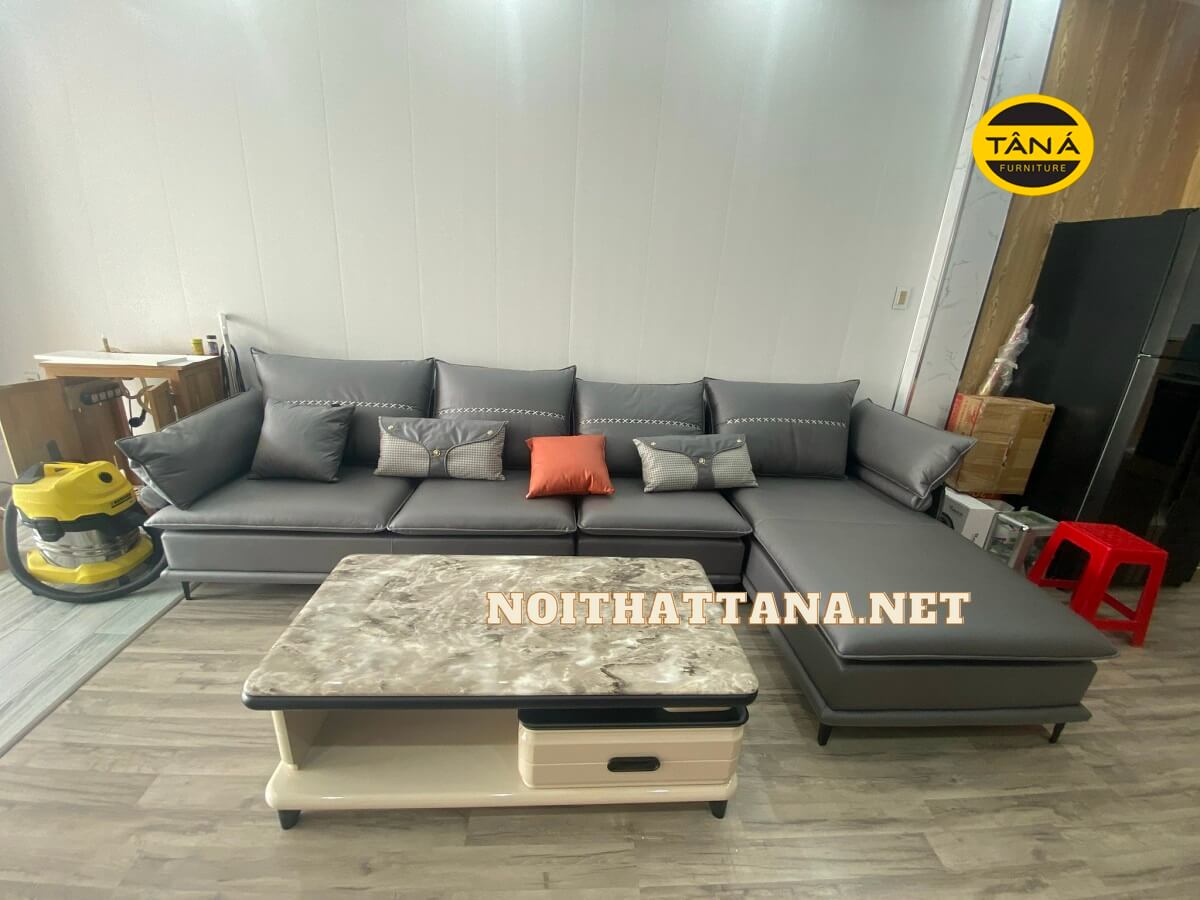 Sofa vải giả da góc L TA-9306A