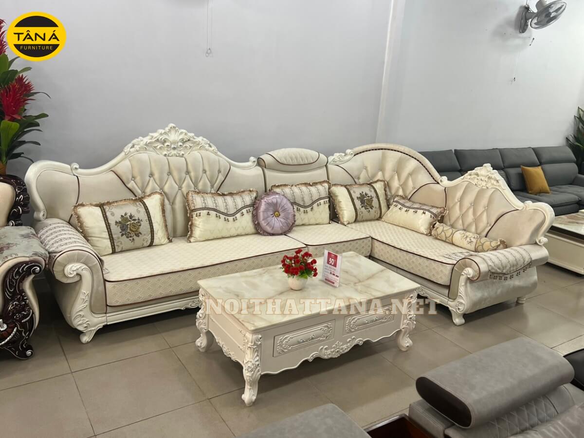 Sofa tân cổ điển vải nỉ cao cấp TA-B8635 tphcm