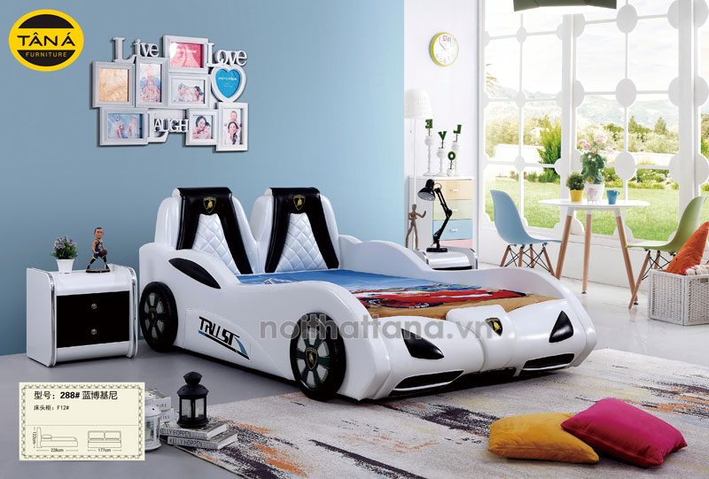 Giường Ngủ Ô Tô Cho Bé Trai TA-288G 1 bộ giường ngủ ô tô nhập khẩu đài loan