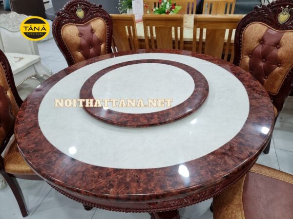 Bàn ăn tròn tân cổ điển BA28 đẹp