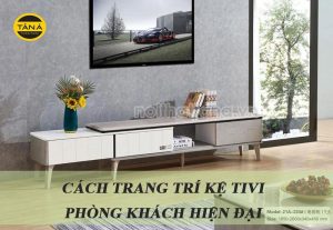 Cách trang trí kệ tivi phòng khách hiện đại