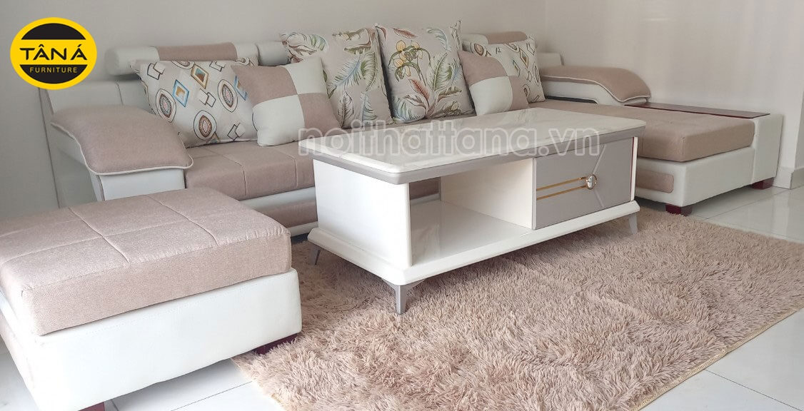 Sofa vải góc L giá rẻ QV17 đẹp