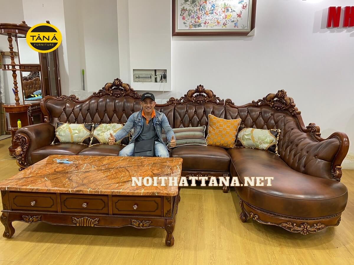 cách nhận biết sofa da thật