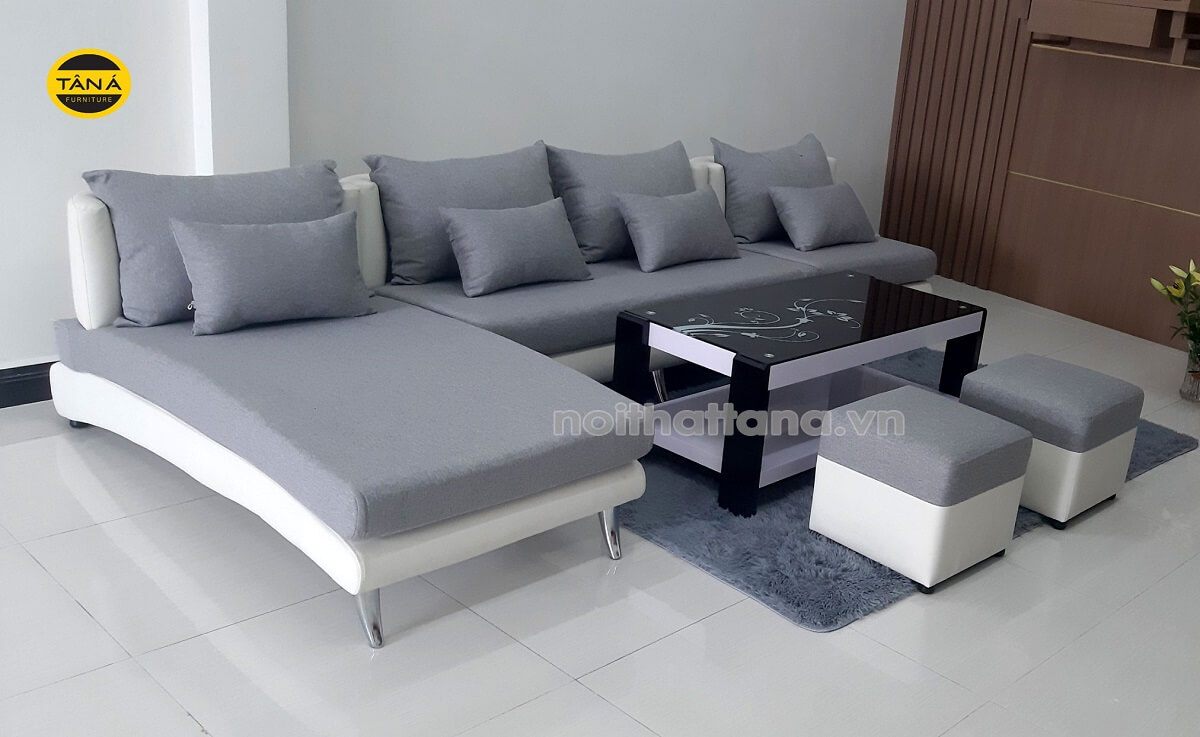 sofa da hay sofa vải nỉ cho phòng khách