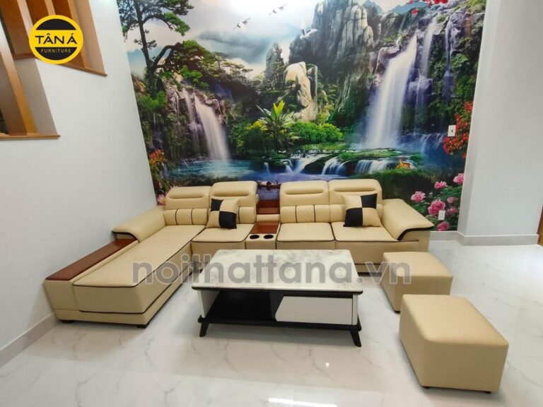 đóng ghế sofa da tại xưởng