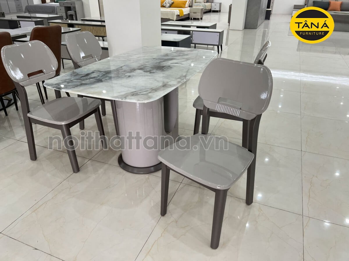 Bàn ăn gỗ sồi 6 ghế BA-133 nhập khẩu