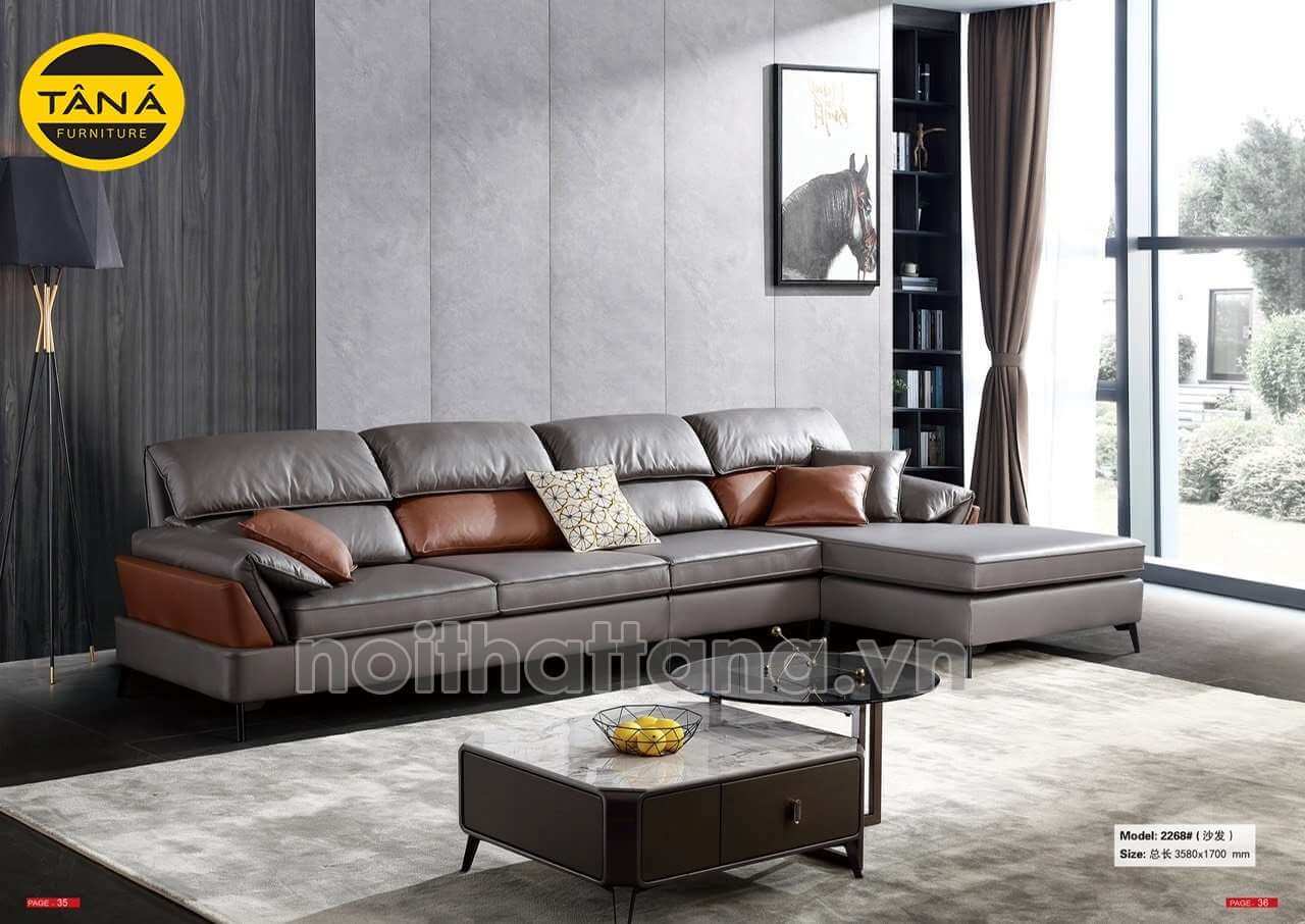 Sofa vải giả da giá rẻ đẹp TA-2268