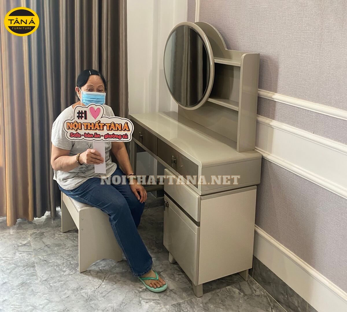 Bàn trang điểm đẹp hiện đại TA-511BP cao cấp