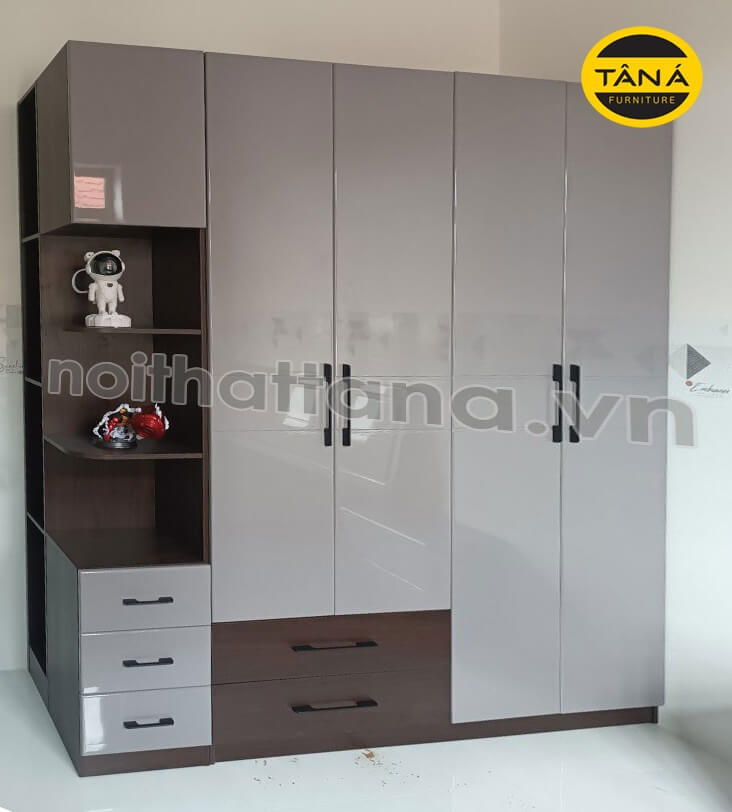 Mẫu tủ quần áo 5 cánh đẹp TA-3124TG cao cấp