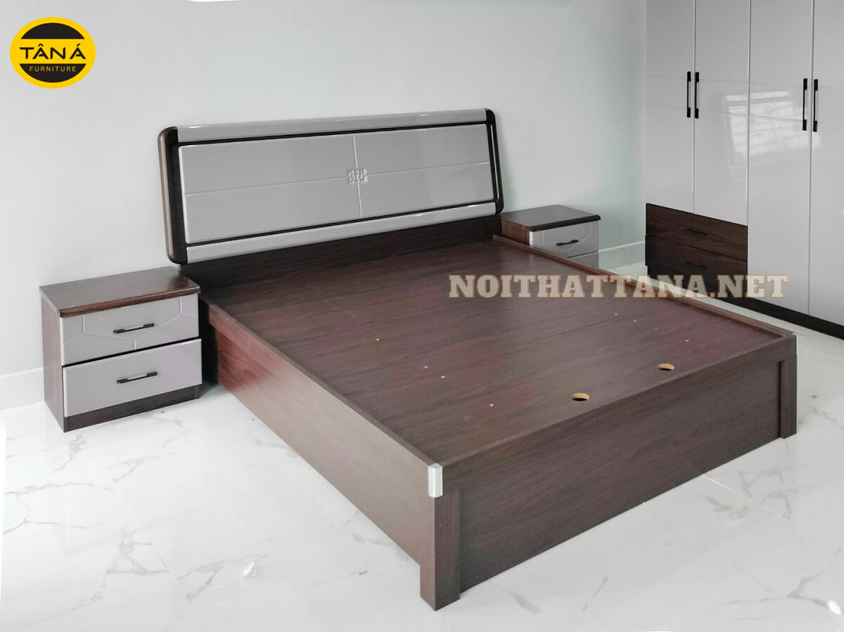 mẫu giường gỗ 1m8