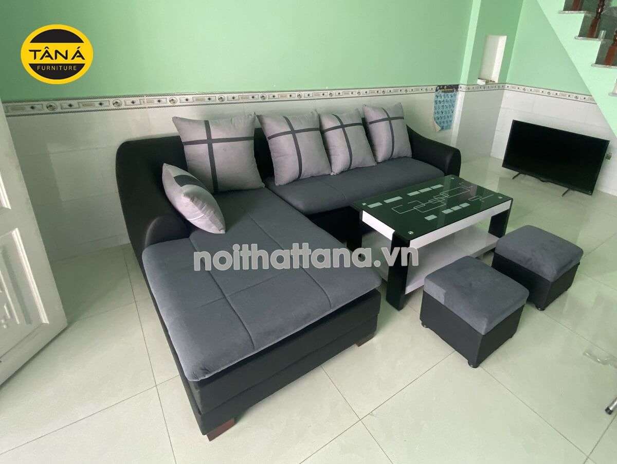 sofa vải cho phòng khách nhỏ