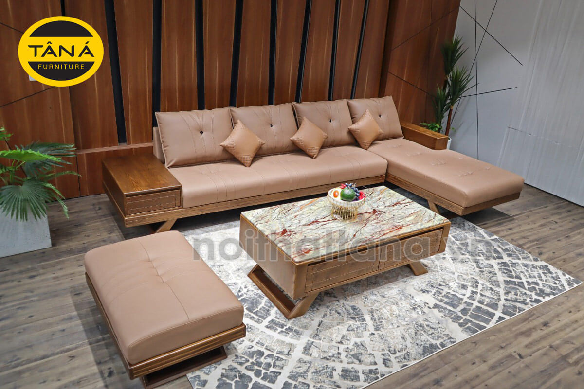 Nên mua sofa gỗ chữ L cho phòng khách nhỏ ở đâu