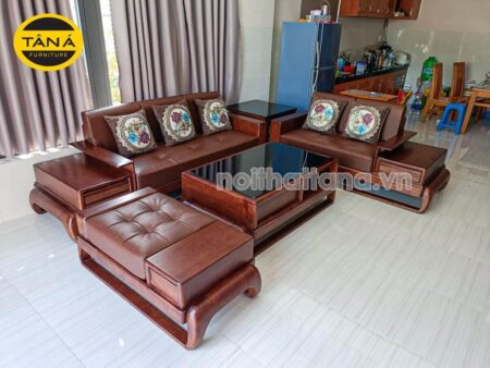 Sofa gỗ phòng khách TA-G02 nhập khẩu