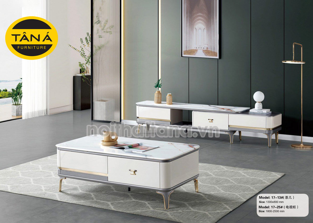 Bàn Trà Mặt Đá Hiện Đại Nhập Khẩu BT-17-13 1 ban tra sofa cho phong khach hien dai nhap khau BT 17 13