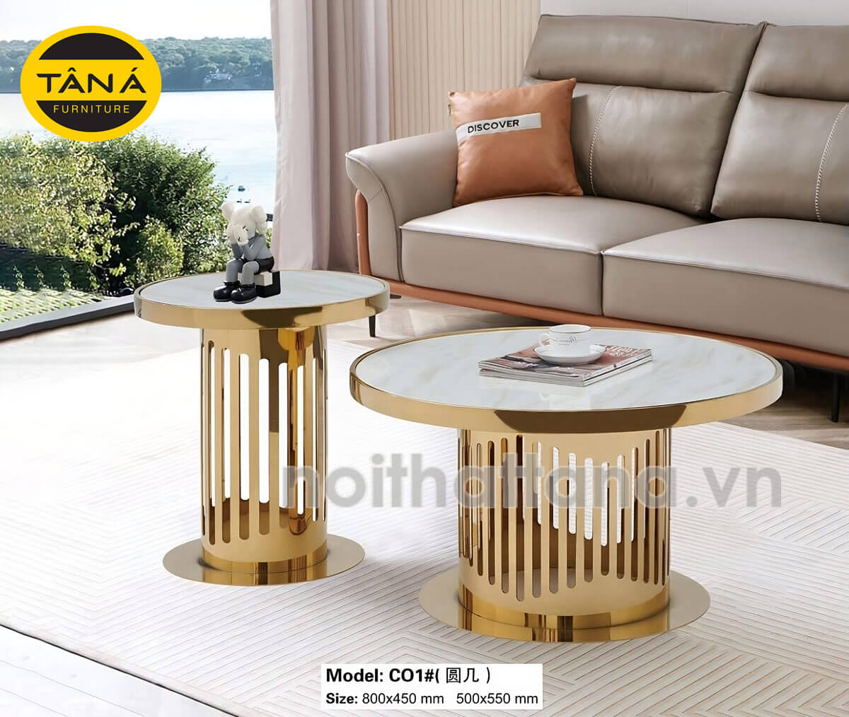 Bàn Trà Mặt Đá Hiện Đại Nhập Khẩu BT-CO1 1 ban tra sofa mat da hien dai nhap khau BT CO1