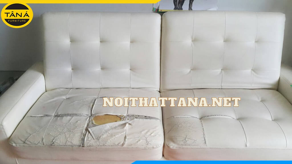 bọc lại ghế sofa da bị nứt