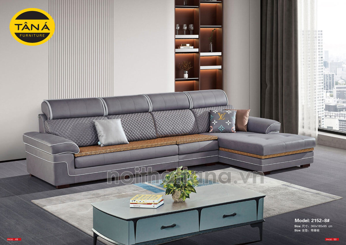 Sofa vải nỉ phong cách hiện đại nhập khẩu