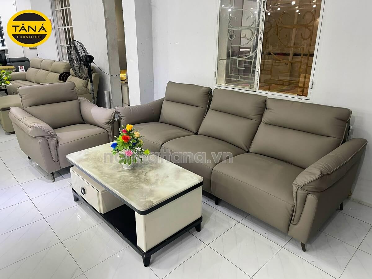 Sofa băng chỉnh điện bọc da bò TA-C8609 đẹp