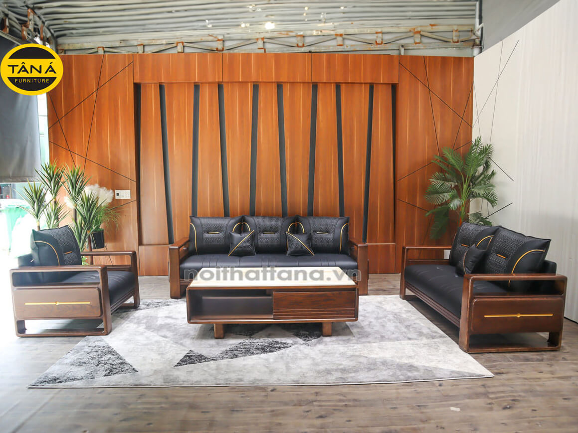Sofa gỗ phòng khách nhập khẩu TA-G12