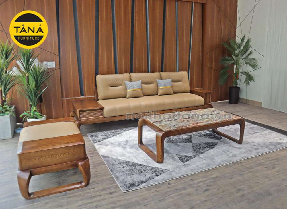 sofa gỗ 2m