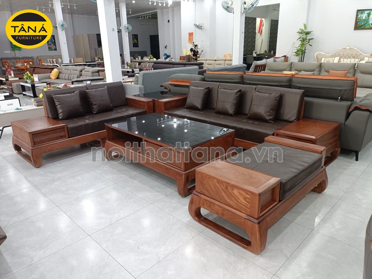 Sofa gỗ Hương cao cấp TA-CQ368