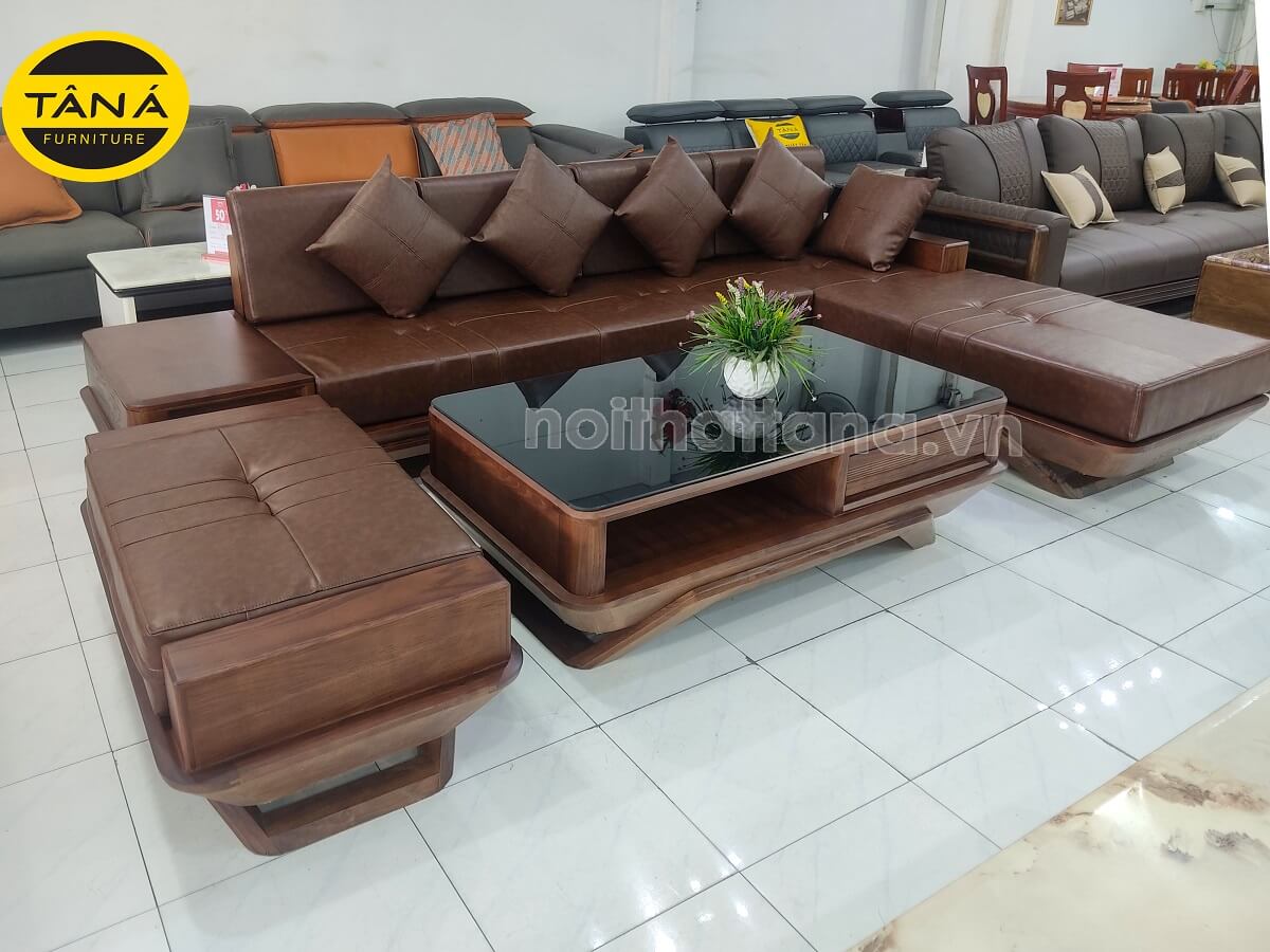 Sofa gỗ sồi cao cấp TA-G27 đẹp