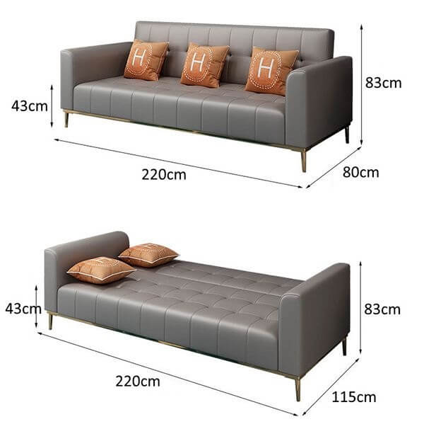 kích thước ghế sofa bed 2m