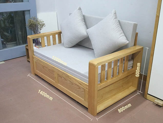 kích thước ghế sofa bed băng đôi