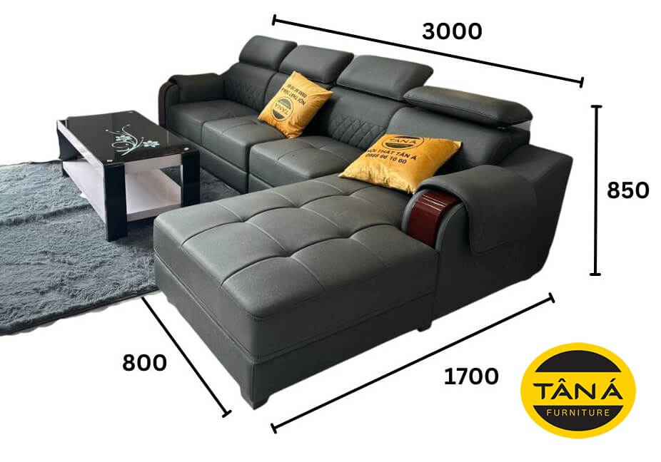 kích thước ghế sofa góc L chuẩn