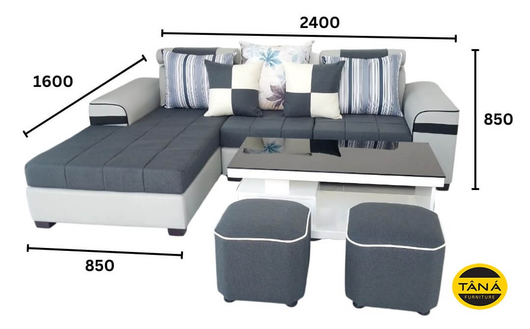 kích thước ghế sofa góc L mini