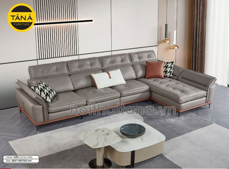 Sofa vải giả da cao cấp TA-163