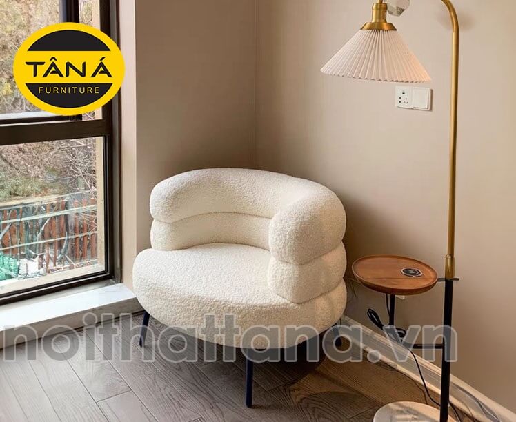 ghế sofa tròn đơn nhỏ gọn