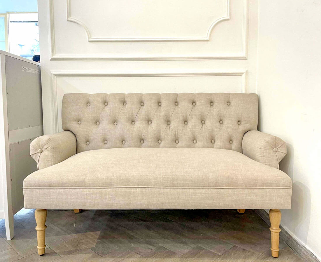 mẫu ghế Sofa simili trong phong cách vintage