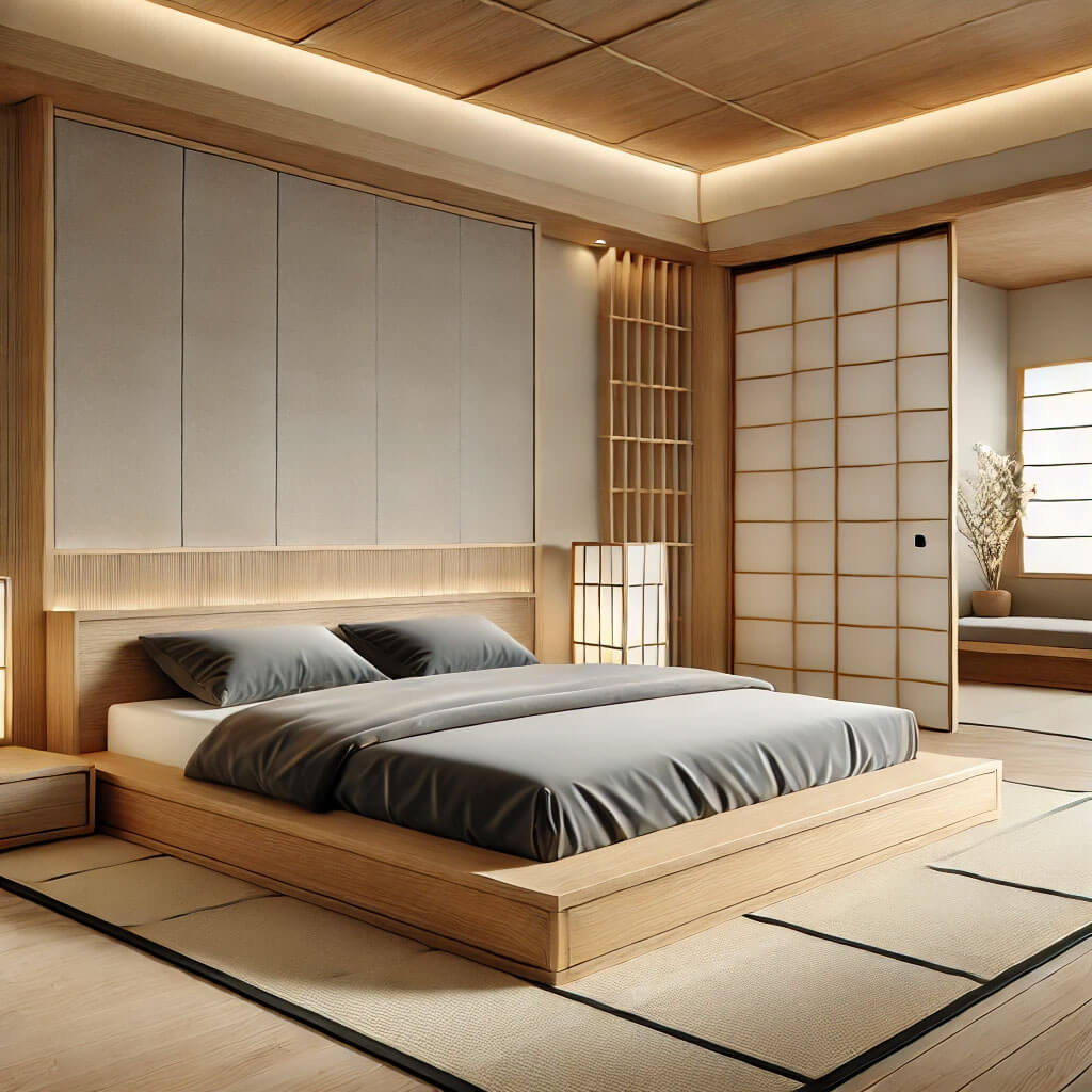 Giường Ngủ Phong Cách Nhật Bản: Giường Bệt (Platform Bed)