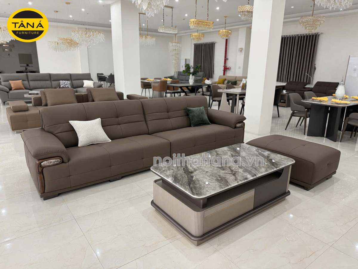 Sofa Băng Da Sinh Thái Nhập Khẩu TA-9096 Cho Phòng Khách Hiện Đại