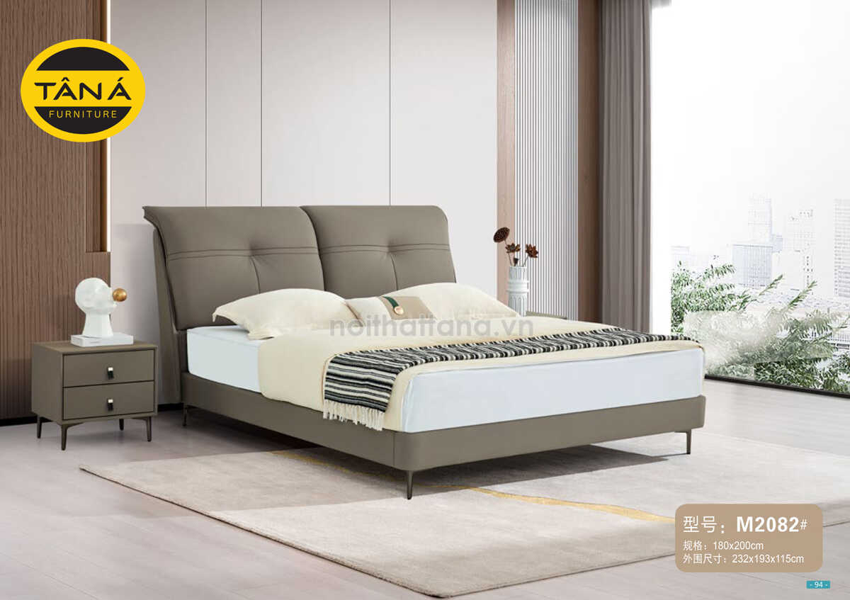 mau giuong ngu 1m8x2m boc da cao cap nhap khau dai loan tp m2082