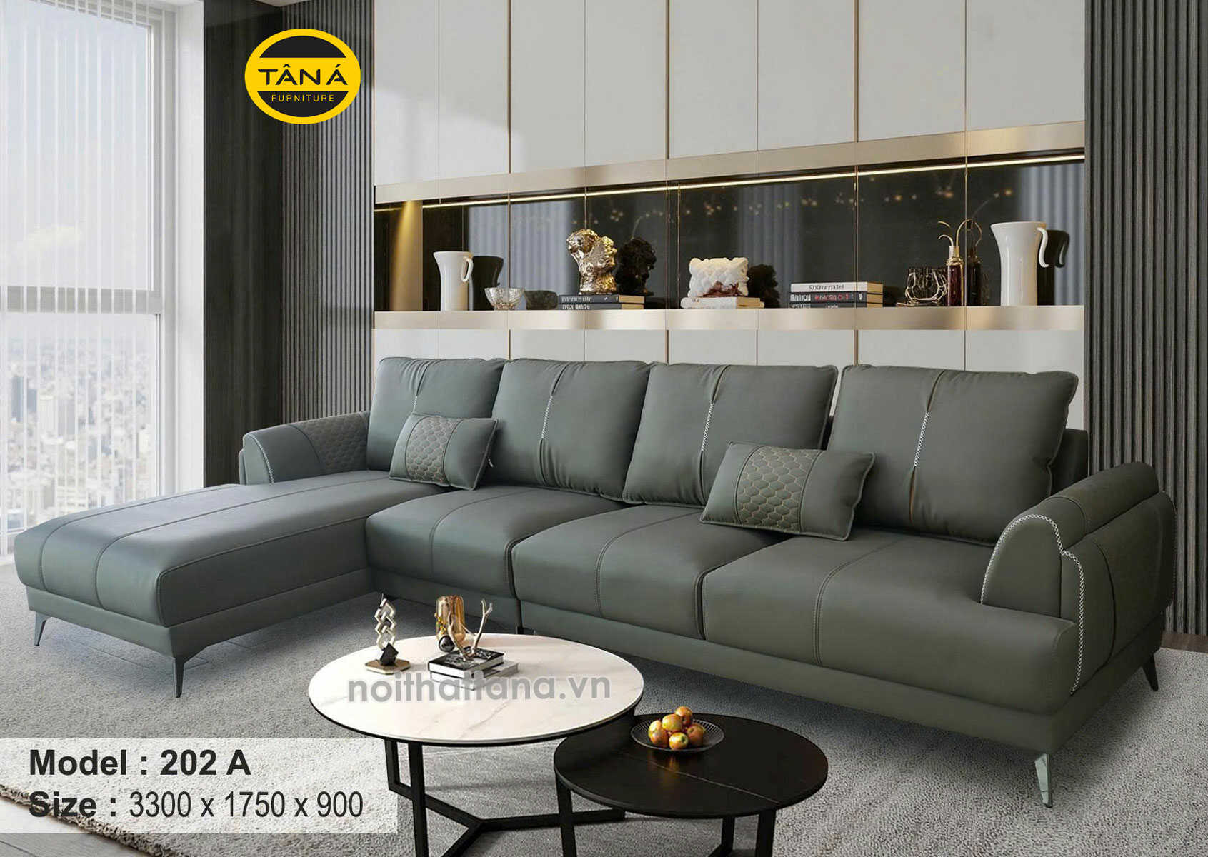 sofa gỗ sồi Celadon City