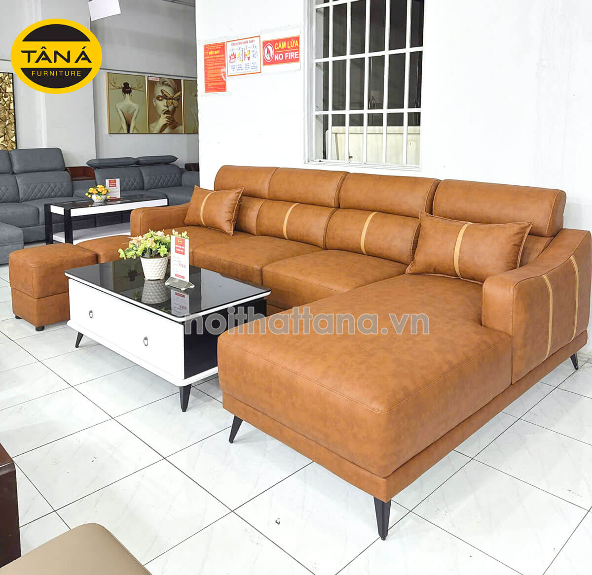 mau-sofa-phong-khach-chung-cu-hien-dai-da-03 Sofa Da Hàn Quốc Góc Chữ L Đẹp Hiện Đại DA34