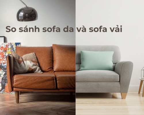 Nên Chọn Sofa Da Hay Vải? So Sánh Thực Tế Trước Khi Quyết Định 2 So sánh sofa da và sofa vải dưới góc nhìn sử dụng hằng ngày