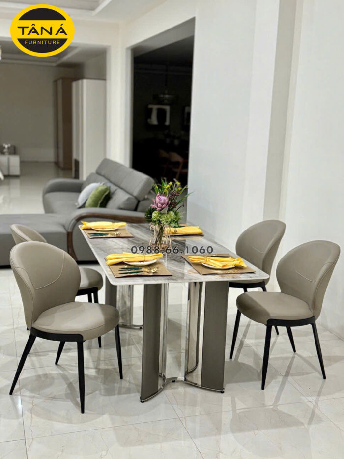 Tuyển Tập Bộ Bàn Ghế Ăn Chung Cư – Tiết Kiệm 40% Diện Tích 1 Bộ Bàn Ghế Ăn Chung Cư
