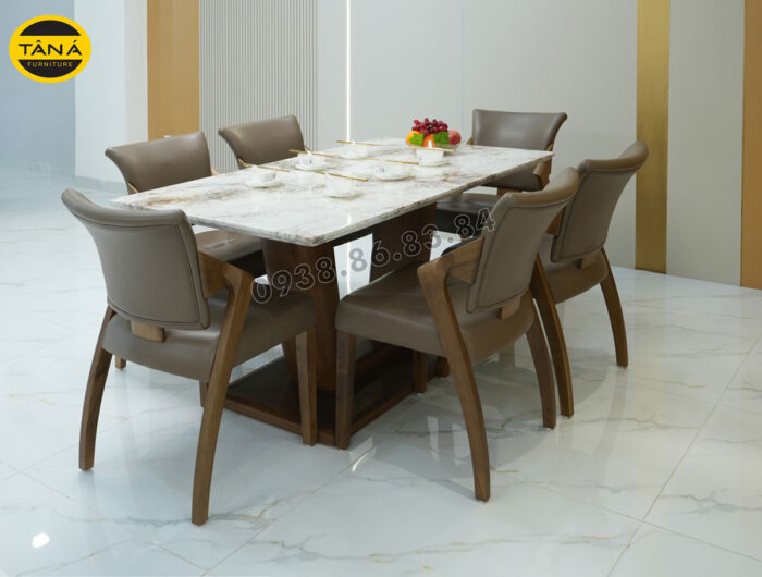 Top 20+ Mẫu Bàn Ăn Mặt Đá Cao Cấp Hot Nhất 2026 3 bộ bàn ăn mặt đá 6 ghế