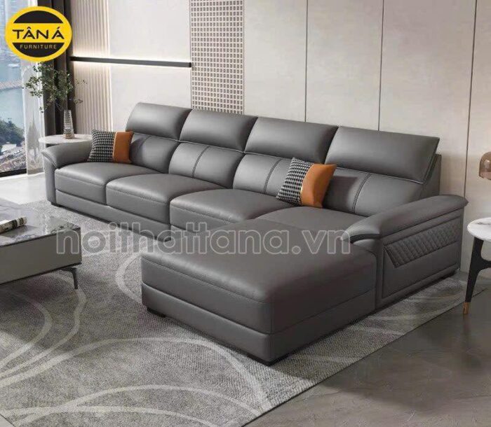 Top 40+ Mẫu Sofa Da Màu Ghi Cao Cấp Hot Nhất 2026 – Sang Trọng, Hiện Đại 2 sofa da màu ghi
