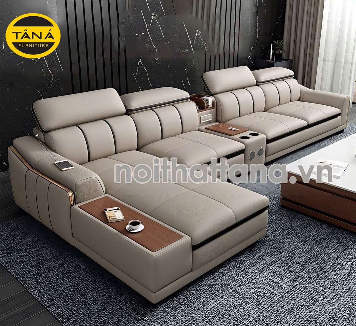 Sofa Góc Cao Cấp Chuẩn 2026 – Định Nghĩa Không Gian Sống Đẳng Cấp Tại Tân Á 3 sofa goc cao cap