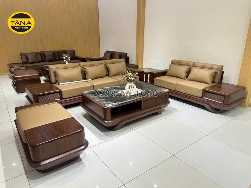 Top 30+ Mẫu Ghế Sofa Da Cao Cấp Khung Gỗ Tự Nhiên 3 ghế sofa da cao cấp