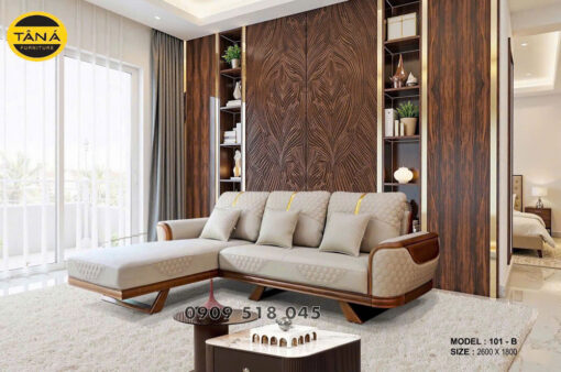 Top 30+ Mẫu Ghế Sofa Da Cao Cấp Khung Gỗ Tự Nhiên 4 sofa da gỗ