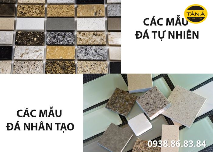 Vật liệu nội thất phổ biến hiện nay 4 đá tự nhiên và đá nhân tạo